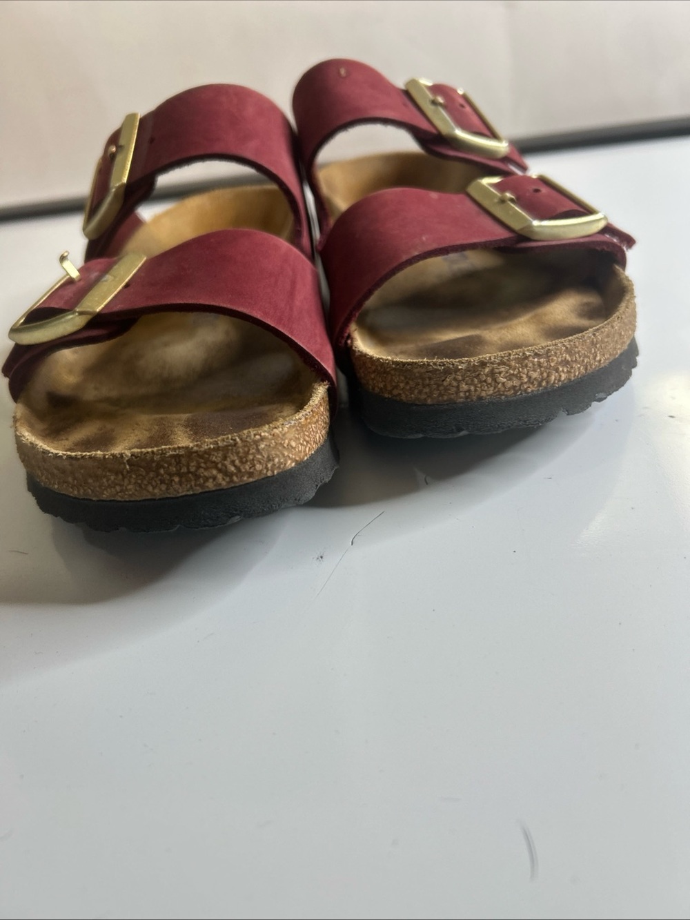 BIRKENSTOCK Arizona Zinfandel Suede Sandals Women’s Size 7 37 Footbed Comfort - Picture 6 of 11
